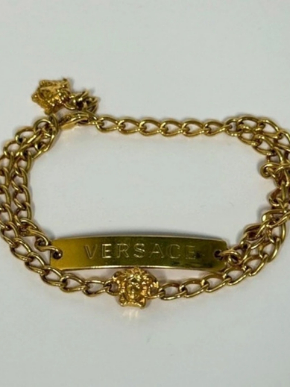 Versace Gold-Tone Chain Medusa Bracelet